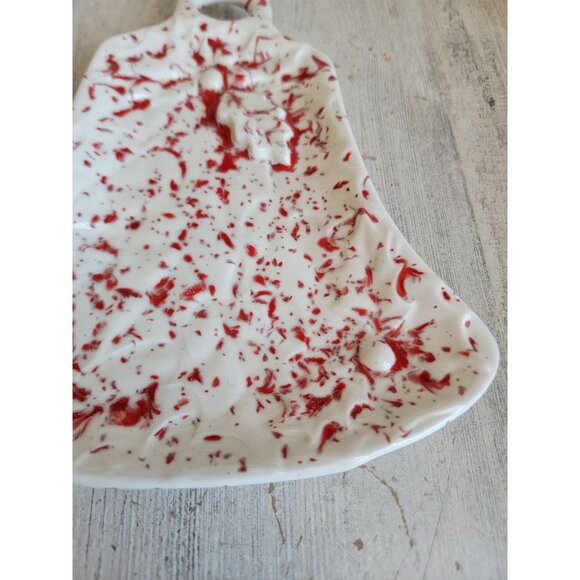 Vintage splatter bell plate xmas home decor unique - Picture 3 of 5